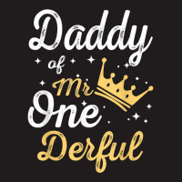 Daddy Of Mr Onederful 1st Birthday One Derful Matching T Shirt Waist Apron | Artistshot