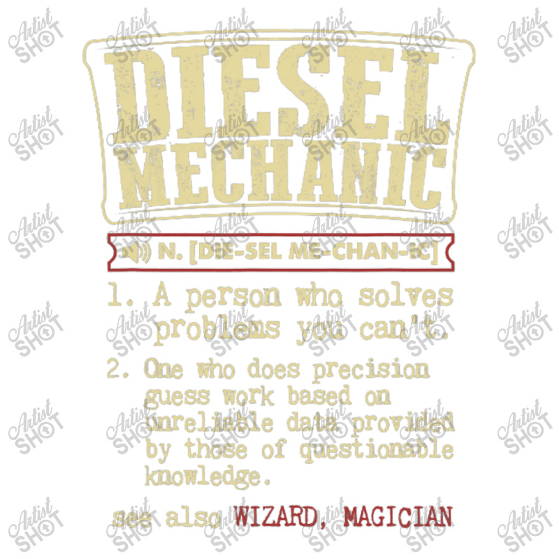 Funny Diesel Mechanic Meaning T Shirts Vintage Design Mart Paper Bag -13 X 7 X 17 | Artistshot