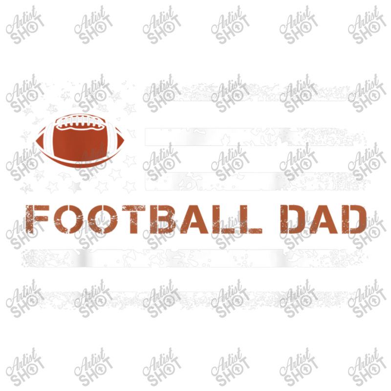 Mens Football Papa Best Dad Ever Fatherhood Daddy Fathers Day Take Out Paper Bag - 14 X 10 X 15 1/2 | Artistshot