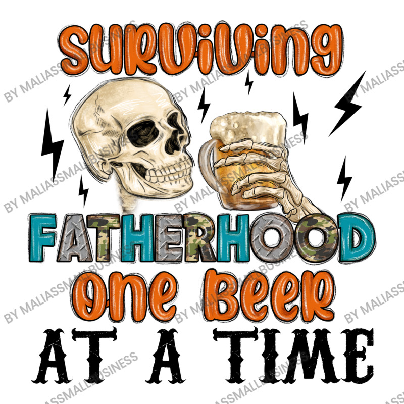 Surviving Fatherhood One Beer At A Time Raglan Crop Top by MaliasSmallBusiness | Artistshot