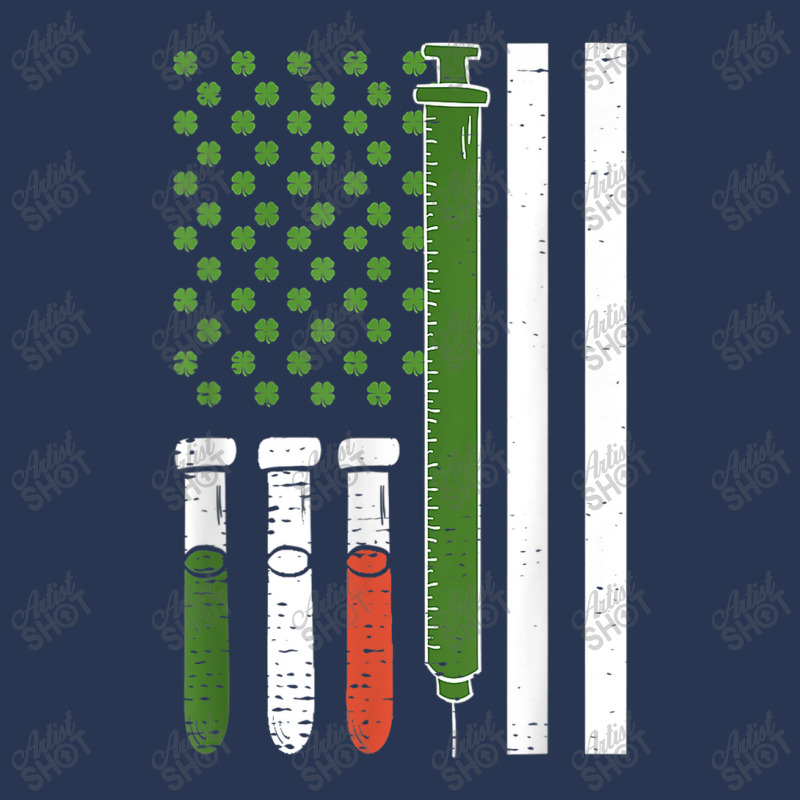 American Flag Irish Nurse Syringe Shamrock St Patricks Day Men Denim Jacket | Artistshot