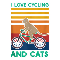 I Love Cycling And Cats Riding Bicycle Cyclist Kitty Lover Tank Top Cub Paper Bag - 8 X 4 1/2 X 10 1/4 | Artistshot