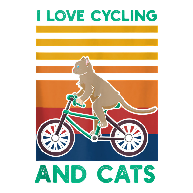 I Love Cycling And Cats Riding Bicycle Cyclist Kitty Lover Tank Top Cub Paper Bag - 8 X 4 1/2 X 10 1/4 | Artistshot