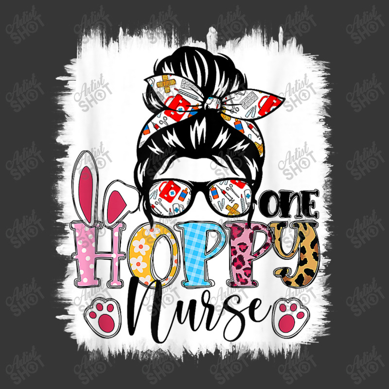 Bleached One Hoppy Registered Nurse Messy Bun Easter Bunny Toddler Hoodie | Artistshot