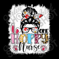 Bleached One Hoppy Registered Nurse Messy Bun Easter Bunny Toddler Sweatshirt | Artistshot