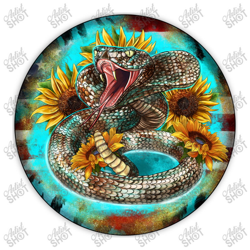 Rattlesnake And Sunflower 3/4 Sleeve Shirt by Christmas Ornament Shop | Artistshot