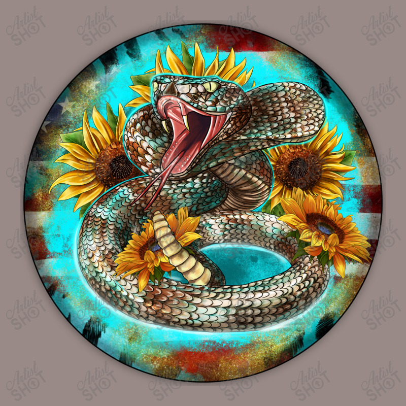 Rattlesnake And Sunflower Vintage T-Shirt by Christmas Ornament Shop | Artistshot