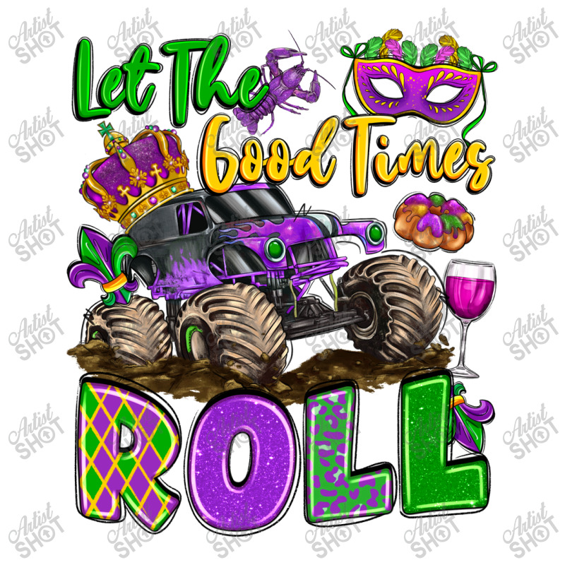 Let The Good Times Roll With Mardi Gras Monster Tr Crop Top by LillyAllenDesigns | Artistshot