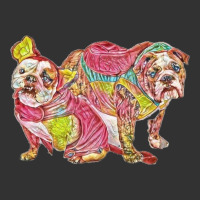 Two Cute Bulldog Breed Dogs W Baby Bodysuit | Artistshot