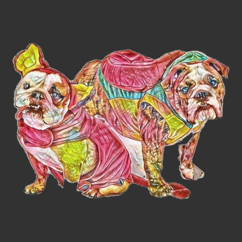 Two Cute Bulldog Breed Dogs W Baby Bodysuit by Kemnabi | Artistshot