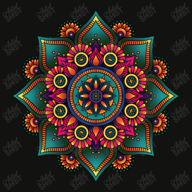 3d Mandala Floral Rangoli Diwali Scorecard Crop Tee by chris299 | Artistshot