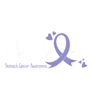 Heartbeat Periwinkle Blue Ribbon Stomach Cancer Awareness T Shirt Mart Paper Bag -13 X 7 X 17 | Artistshot