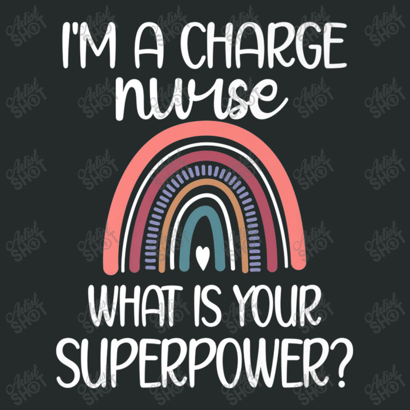 Charge Nurse Superpower  Registered Nurse Charge Nursing Premium Women's Triblend Scoop T-shirt | Artistshot