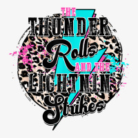 The Thunder Rolls And The Lightnin' Strikes Leopard T Shirt Ladies Fitted T-shirt | Artistshot