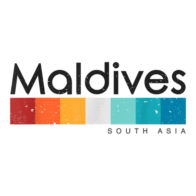 Vintage Maldives South Asia Retro Design T Shirt Traveler Paper Bag -13 X 6 X 15 3/4 | Artistshot