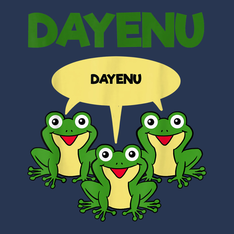 Three Frogs Dayenu   Funny Pesach Passover T Shirt Men Denim Jacket | Artistshot