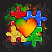 Autism Puzzle Pieces Heart T-shirt | Artistshot