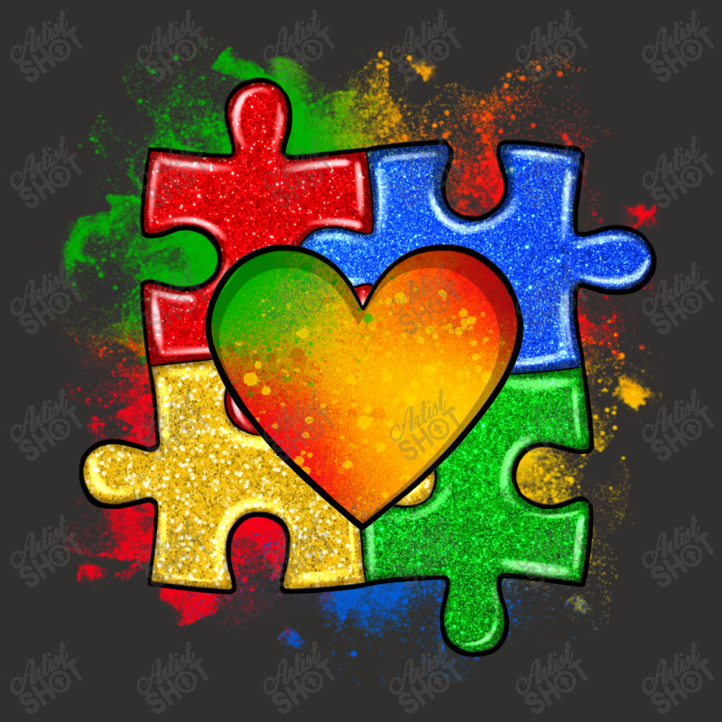 Autism Puzzle Pieces Heart Champion Hoodie | Artistshot