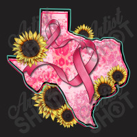 Texas Map Breast Cancer T-shirt | Artistshot