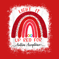 Light It Up Red For Autism Awareness Acceptance Red Instead T Shirt Baseball Cap | Artistshot