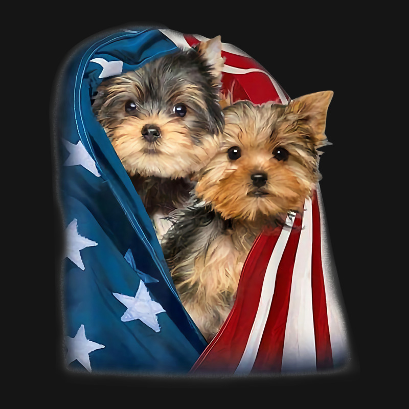 Yorkshire Terrier Us Flag July 4th Patriotic Yorkie Puppies T Shirt Mesh cap by emly9i8u7y6y5t | Artistshot