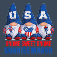 Sunrise Manor Nevada Gnome Sweet Gnome American Flag Gnomes T Shirt Flat Bill Snapback Cap | Artistshot