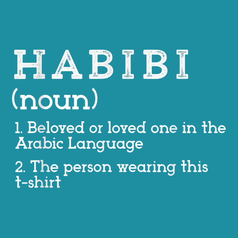 Habibi Dictionary Definition Arabic Tshirt Flat Bill Snapback Cap by franceskagilland | Artistshot