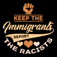 Anti Racism   Keep The Immigrants Deport The Racists T Shirt Flat Bill Snapback Cap | Artistshot