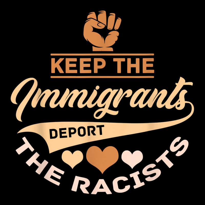 Anti Racism   Keep The Immigrants Deport The Racists T Shirt Flat Bill Snapback Cap by lelalucin | Artistshot