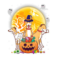 Whippets Dog Mummy Witch Moon Ghosts Happy Halloween Day 119 Debie Paper Bag - 10 X 5 X 13 | Artistshot