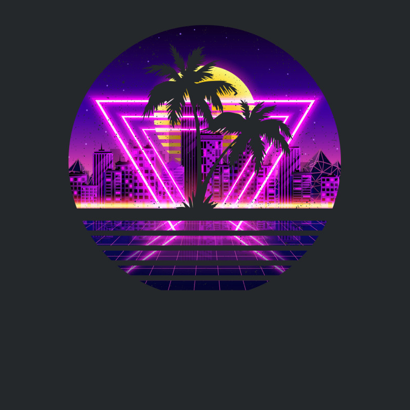 Vaporwave Palm Crewneck Sweatshirt by autlu2024 | Artistshot