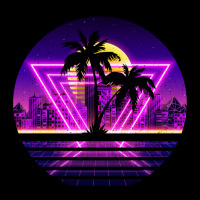 Vaporwave Palm V-neck Tee | Artistshot