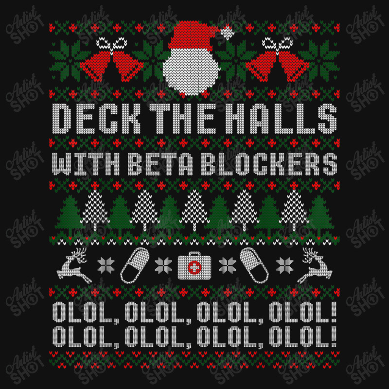 Deck The Halls Beta Blockers Nurse Christmas Ugly Sweater Baby Beanies by YenNgoc | Artistshot