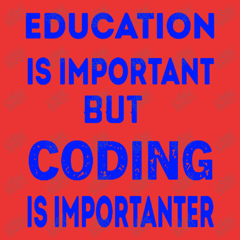 Education Is Important But Coding Is Importanter Mesh cap by LemonTees | Artistshot