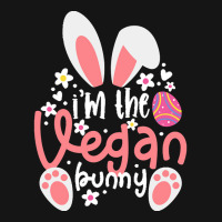 Vegan Design T  Shirt Bunny Ears I'm The Vegan Bunny Matching Easter V Mesh Cap | Artistshot