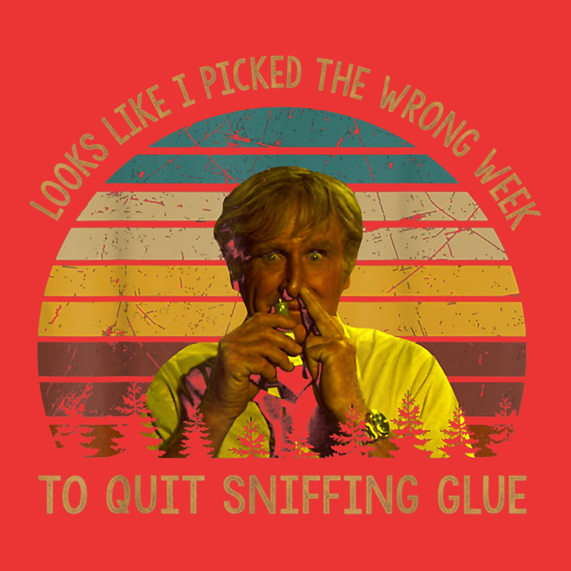 Looks Like I Picked The Week To Quit Sniffing Glue T Shirt Mesh Cap | Artistshot