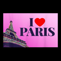 I Love Paris, Lovely Paris France Eiffel Tower Illustration T Shirt Flat Bill Snapback Cap | Artistshot