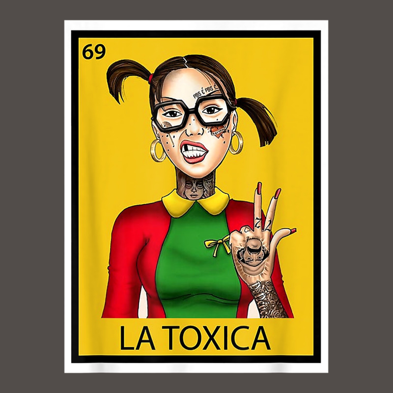 Mexican La Tóxica Lottery Card Funny Tattoos Girls Vintage T Shirt Flat Bill Snapback Cap by caroldian | Artistshot