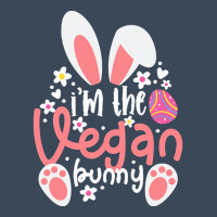 Vegan Design T  Shirt Bunny Ears I'm The Vegan Bunny Matching Easter V Flat Bill Snapback Cap | Artistshot