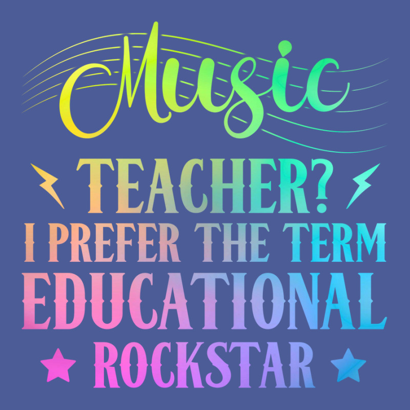 Music Teacher I Prefer The Term Educational Rockstar Flat Bill Snapback Cap by MichaelAlavarado | Artistshot