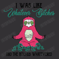 I Was Like Whatever Meditating Sloth Vintage Hoodie | Artistshot