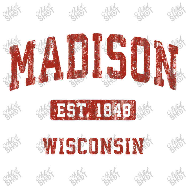 Madison Wisconsin Wi Vintage Athletic Sports Design , Best Gift, Costu Star Paper Bag - 13 X 7 X 13 | Artistshot