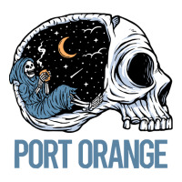 Port Orange T  Shirt Chilling Skeleton Port Orange T  Shirt Take Out Paper Bag - 14 X 10 X 15 1/2 | Artistshot