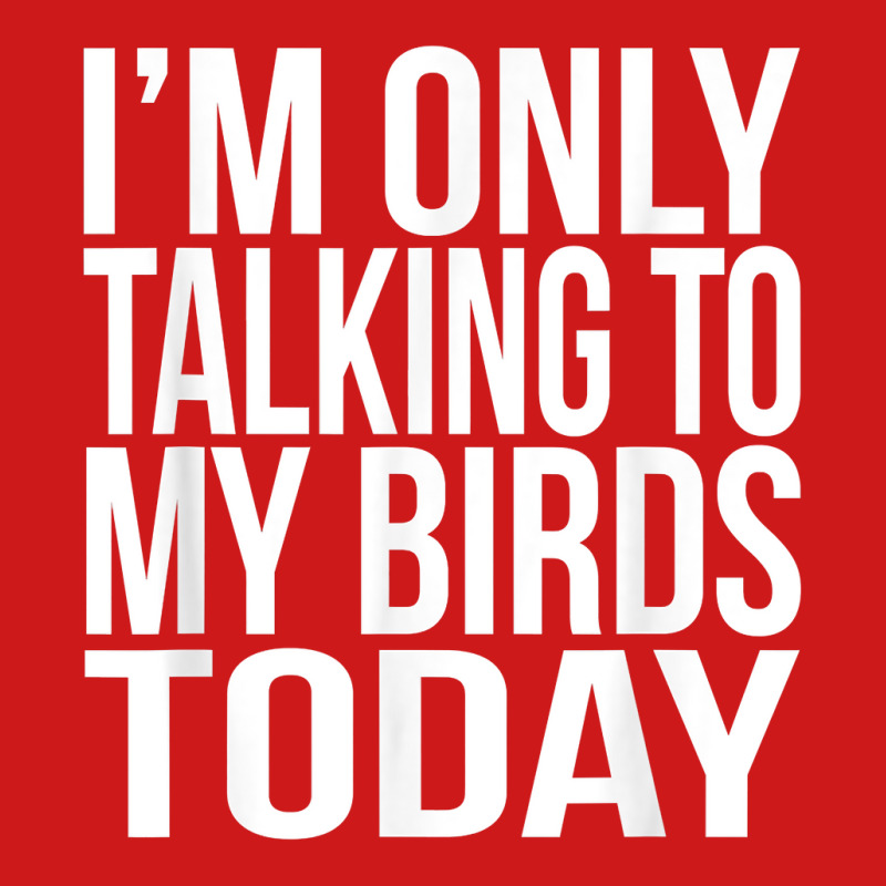 I'm Only Talking To My Birds Today Gift For A Pet Bird Lover T Shirt Baseball Cap by annalyneplacencia | Artistshot