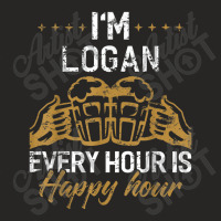 Logan Every Hour Is Happy Hour Drink Ladies Fitted T-shirt | Artistshot