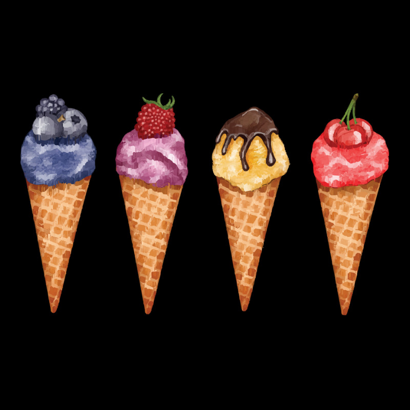 Assorted Ice Cream Cones T  Shirt Assorted Ice Cream Cones Set   Blueb Camo Snapback by pintailracehorse | Artistshot