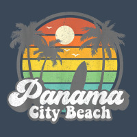 Vintage Panama City Beach Florida Surfing Retro Surf Gift T Shirt Flat Bill Snapback Cap | Artistshot