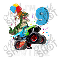 Kids 9 Year Old T Rex Dinosaur Monster Truck 9th Birthday Boys Mens Be Cub Paper Bag - 8 X 4 1/2 X 10 1/4 | Artistshot