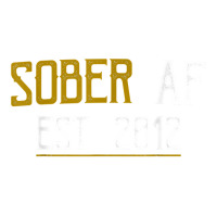 Sober Af Since 2012   10 Year Sobriety Anniversary T Shirt Debie Paper Bag - 10 X 5 X 13 | Artistshot