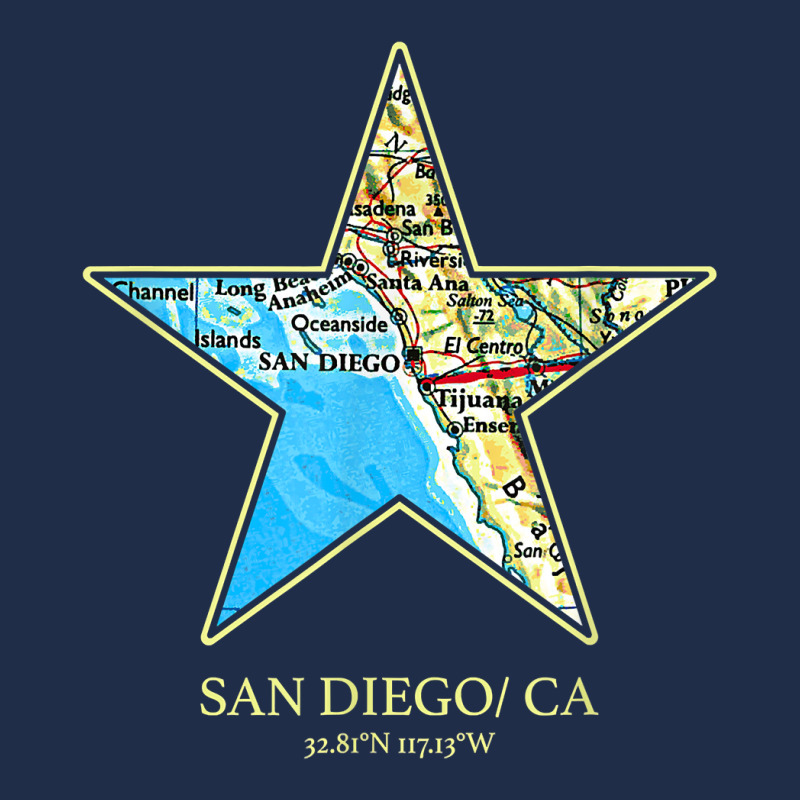 Retro Vintage Usa Map Of San Diego City In California T Shirt Baseball Cap | Artistshot